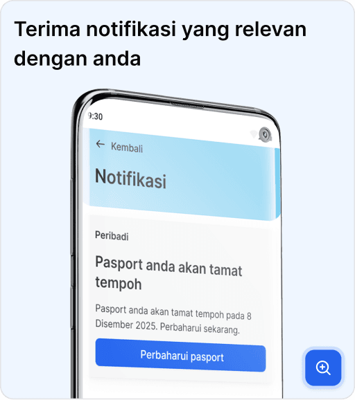 Terima notifikasi yang relevan dengan anda